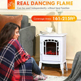 22" Free standing Electric Fireplace Stove, Fire Place Heater with Realistic Flame Effect, Overheat 48068853