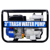 ZUN Trash Pump 3 inch, 209cc 7HP 4 stroke OHV ENGINE, Gas Powered Full Trash Water Pump 50 ft Discharge W465134909