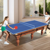 8ft Blue Mid-Size Ping Pong Conversion Top Foldable & Portable Table Tennis Table Top for Indoor 62243630