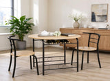 PVC Breakfast Table Chair Plus Version Burlywood 11121292