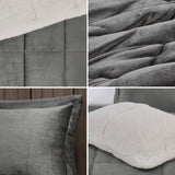 King Plush to Sherpa Down Alternative Comforter Set B035100496