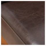 Barstools Set of 2, Counter Height Upholstered Bar Stools for Kitchen Island, Dark Brown Rubberwood N779P254675B