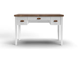 53 inch Writing Desk, No Assembly Required, Jasmine Whitewash and Barnwood Finish B108P160167