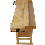 55-Inch Wood Workbench - Wooden Workbench for Garage Workshop and Home W46594605