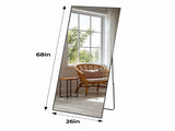 Wall Full Length Mirror, Standing Mirror Full Body with Aluminium Frame, Cloakroom Modern 02695953
