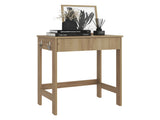 Computer Desk, 1 Drawer, 4 Legs, Natural Oak B097P369420