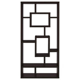 Cappuccino 10-Shelf Open Back Bookcase B062P153823
