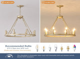 23.62 INCH Wagon Wheel Chandelier Modern Small Round Chandelier for Living Room Kitchen Island Foyer W5008P543811
