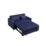 Futon Sofa Bed,3-in-1 Multi-Functional Corduroy Sleeper Couch Pull-Out Bed,Adjustable Backrest and W3138P281699