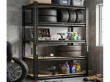 5-Tier Heavy Duty Metal Garage Shelving Unit, 1500lbs Capacity, Adjustable Rack, Metal 36722112