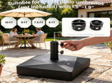 Fillable Patio Base with 4 Rolling Wheels & Locks, Heavy Duty Water Sand Weighted HDPE 39048884