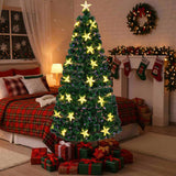 6FT Christmas Tree Large Stars Pre-lit Fiber Optic Artificial Plant Tree Color Changing Lights 96626423
