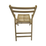Furniture Slatted Wood Folding Special Event Chair - Wood, Set of 4, FOLDING CHAIR, FOLDABLE STYLE 51286752