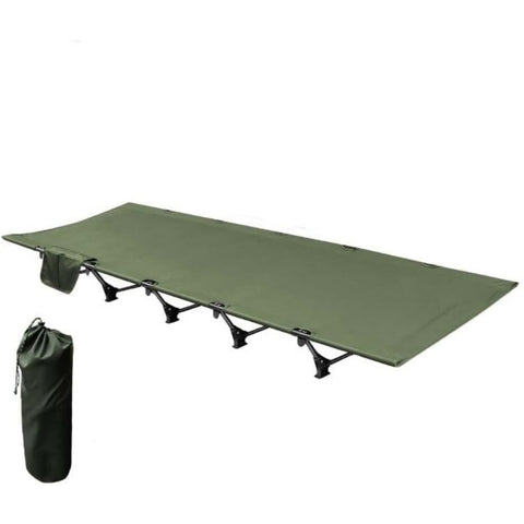 ZUN Ultralight Portable Folding Bed - Durable Aluminum Alloy Design for Seamless Camping, Hiking & 39822429