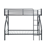 Black Metal Frame Twin/Twin Bunk Bed, Youth Bed, Youth Bedroom Furniture, Easy Assembly B011P248589