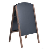 25.6" x 2.4" x 40.0" Billboard Wood A-Frame Sidewalk Signage Chalkboard 33601469