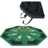 INO Design 48" Folding Poker Tabletop for 8-Player Texas Holdem Octagon Casino Game Portable Layout W2748P271360