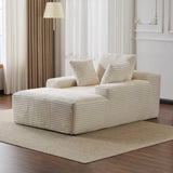 Oversized Chaise Lounge Chair Cozy Cloud Couch, Modern Plush Corduroy Upholstered Sleeper Sofa 25640713