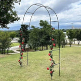 7'8" H x 4'5" W Metal Garden Arch Trellis,Adjustable Arbor Trellis for Garden Climbing Plants 28370429