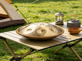 22" 10-Note D Minor Handpan Drum Set with Mallets, Includes Stand & Carry Bag 02665720