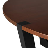 ACACIA SOLID WOOD COFFEE TABLE,BROWN & BLACK COLOR N770P269892B
