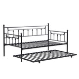 Daybed with trundle BLACK W311128174