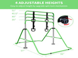 Green Multi-Functional Adjustable Height Children's Horizontal Gymnastic Bar With Bear Rings W1408P269707