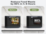 4 L Electric Composter with Lid and LED Display for Kitchen - 2 Activated Carbon Filters 35496181