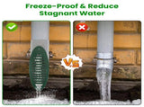 4Inch Green Angled Yard Drainage Pipe With Sloped Grate Yard Drain Emitter For Sump Pump Discharge 37903580