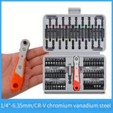 ZUN 68pcs ratchet screwdriver screwdriver set with flat cross plum blossom shaped screwdriver head and 38393178