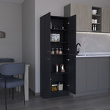 ZUN Lynch Kitchen Pantry Storage Cabinet 71" Height, With 4 Doors, 5 Adjustable Shelves, Freestanding B200P188841