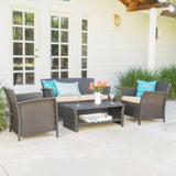 ST LUCIA 4PC SOFA SET 54675.00BRN