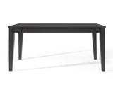 Wood Counter Height Dining Table, Antique Black, 35"D x 59.1"W x 36.5"H N780P503438B