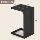 Versatile C-Shaped End Table Convertible Coffee Table 55279545