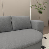 Folding Sofa Bed, Convertible Futon Sleeper Bed, 2-in-1 Foldable Floor Mattress with 2 Pillows, W1960P341382