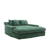 COOLMORE Chenille 2-seater lazy sofa With 5 back pillows,Comfy Sofa- Deep Seat Couch for Living W395P197931