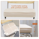 Dining Chairs Set of 2, Velvet Rattan Side Accent Chairs with Chrome Legs, Modern Mid Century Breuer W2105P327593