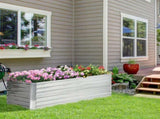 Raised Garden Bed,71" x 36" x 23", Silver 61034420