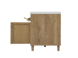 60 Inch Bathroom Vanity with Double Sink , Large Storage Space with 2 Tip-Out Trays / 00545657