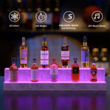 ZUN LED Lighted Liquor Bottle Display Shelf, 37 Inch Bar Display Shelf, DIY Illuminated Bottle Shelf W2178P163143