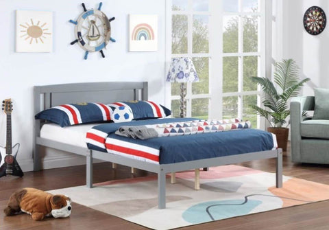 ZUN Full Bed Frame, Wood Platform Bed with Headboard, Bed Frame with Wood Slat Support for Kids, Easy W1998121948