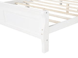 Queen Size Wood Platform Bed with Headboard and Wooden Slat Support WF289142AAK