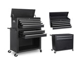 Tool Chest, 8-Drawer Rolling Tool Storage Cabinet with 2 in 1 Detachable Top Tool Box, Liner, 60961063