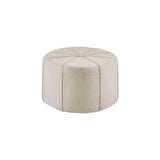 48" Ottoman,Polyester Fabric Large Cocktail Ottoman Modern Style For Living Room, Cream B03548609