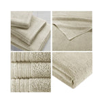 ZUN 100% Cotton Quick Dry 12 Piece Bath Towel Set B03595011