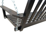 Front Porch Swing with Armrests, Wood Bench Swing with Hanging Chains,for Outdoor Patio ,Garden 39418244