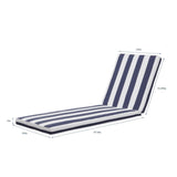 ZUN 2PCS Outdoor Lounge Chair Cushion Replacement Patio Funiture Seat Cushion Chaise Lounge W419P168641