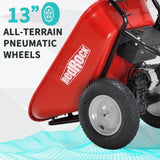 ZUN RedRock Wheelbarrow Utility Cart Electric Powered 24V DC 180W AGM Battery 330lbs Max 46785305