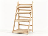 4-Tier Ladder Plant Stand, Foldable Premium Fir Wood Flower Pot Rack, A-Shaped Reinforced Display 15083700