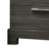 Grey Oak 2-Drawer Nightstand B062P209011
